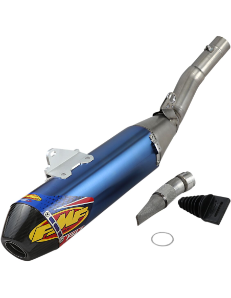 Silencieux FMF Factory 4.1 RCT Titane Anodisé Bleu/Carbone Yamaha 450 YZF 2018-2026 / 450 WRF 2019-2026
