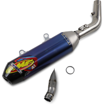 Silencieux FMF Factory 4.1 RCT Titane Anodisé Bleu embout carbone KTM 250 SX F Husqvarna 250 FC 2019-2020