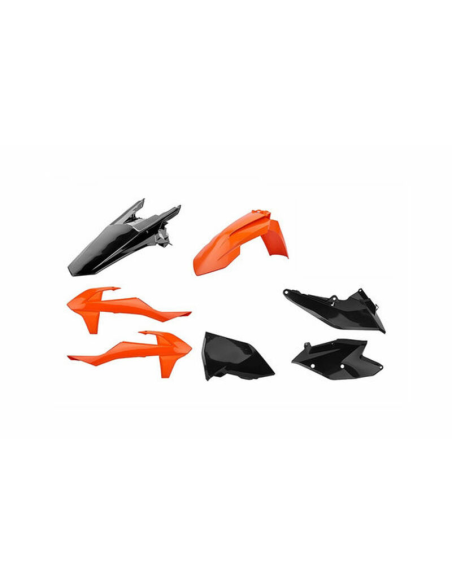 Kit plastiques - Orange Noir - POLISPORT KTM SX SX-F 2019-2022
