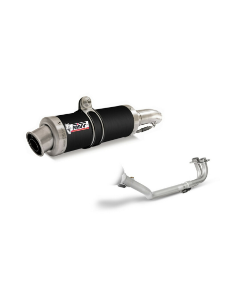 Ligne complète MIVV GP inox noir Yamaha T-MAX 500 2001-2007
