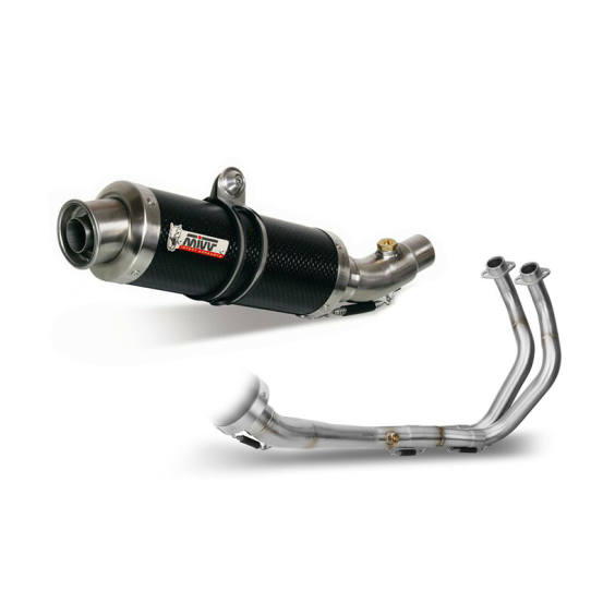 Ligne complète MIVV GP carbone Yamaha MT-07 2014-2017 position haute
