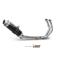 Ligne complète MIVV GP inox noir Yamaha MT-07 2014-2017 position haute