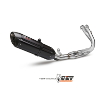 Ligne complète MIVV SUONO acier noir Kawasaki 650 ER6N 2012-2016
