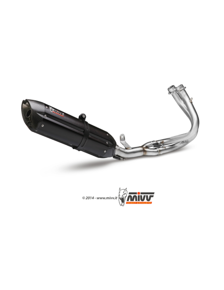 Ligne complète MIVV SUONO acier noir Kawasaki 650 ER6N 2012-2016