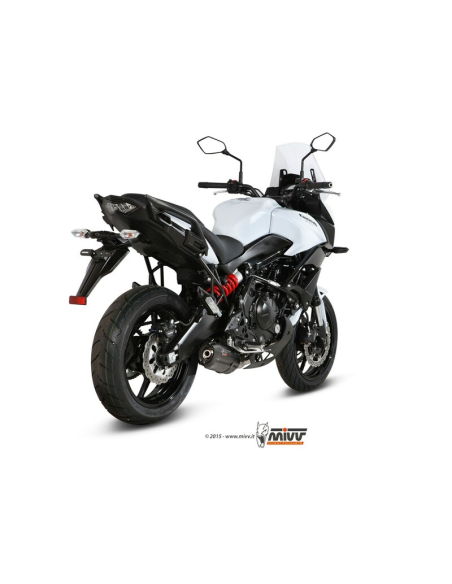 Ligne complète MIVV SUONO acier noir Kawasaki Versys 650 2015-2016