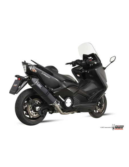 Ligne complète MIVV Speed Edge inox noir Yamaha T-MAX 530 2012-2016, Yamaha 500 Tmax 2012-2014