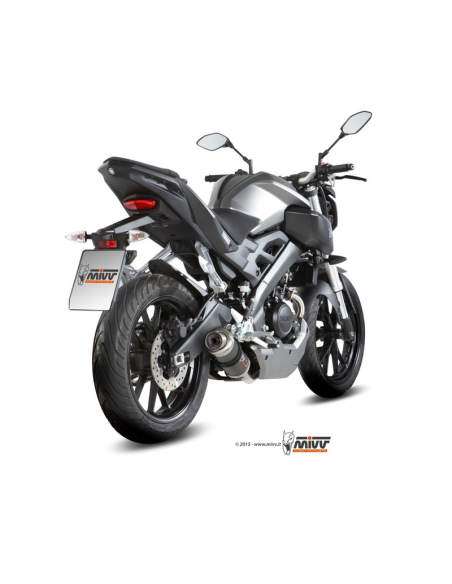 Ligne complète MIVV GP carbone Yamaha MT125 2015-2016, YZF 125 R 2014-2016