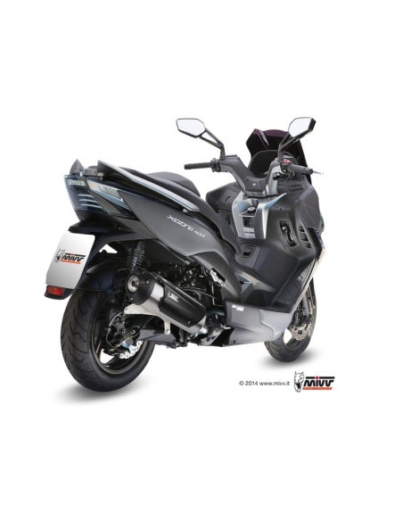 Ligne complète MIVV Urban inox Kymco Xciting 400 2013-2014