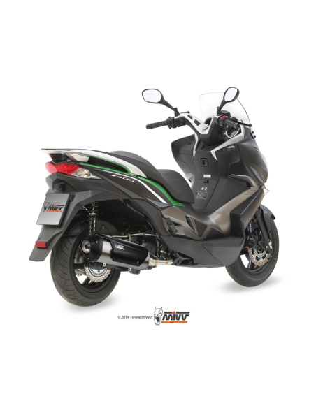Ligne complète MIVV Urban inox Kawasaki J300 2014-2015, Kymco 300 Dink Street/Downtown 2009-2014