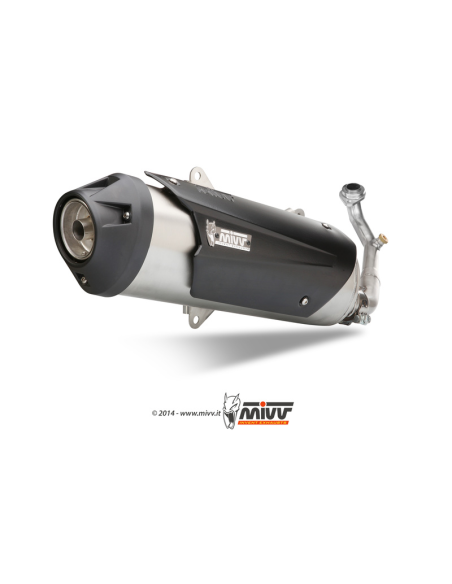 Ligne complète MIVV Urban inox Yamaha X-MAX 400, MBK Evolis 400 2013-2016
