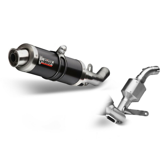 Ligne complète MIVV GP inox noir KTM 125 Duke 2011-2016, 200 Duke 2012-2014