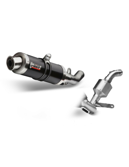 Ligne complète MIVV GP inox noir KTM 125 Duke 2011-2016, 200 Duke 2012-2014