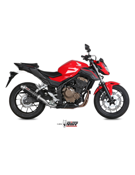 Silencieux MIVV GP Inox Noir Honda CB 500 F 2016-2018
