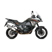 Silencieux MIVV Speed Edge inox embout carbone KTM 1050/1190/1290 ADVENTURE 2013-2016
