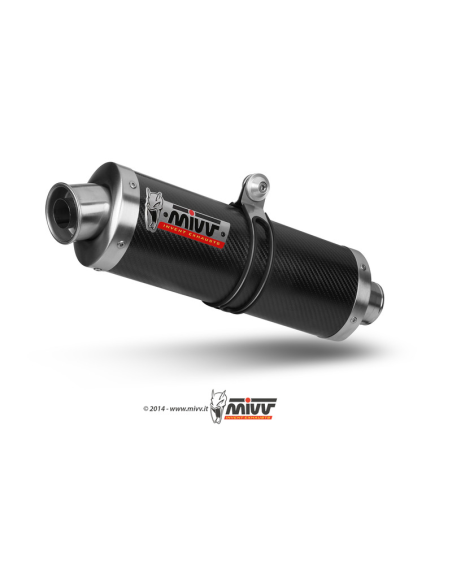 Silencieux MIVV Oval carbone Suzuki GSF 600 Bandit 1995-2004