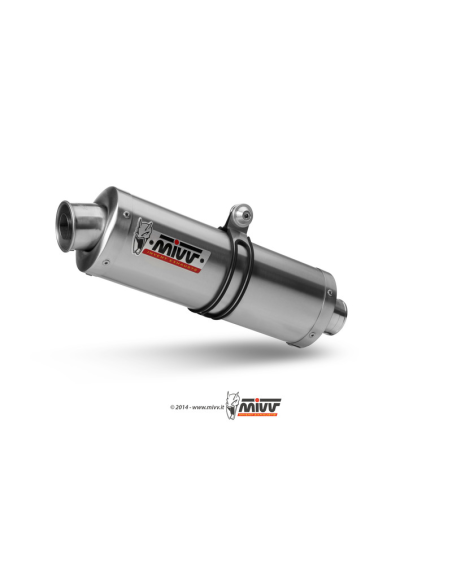 Silencieux MIVV Oval inox Suzuki GSF 650 BANDIT 2007-2016