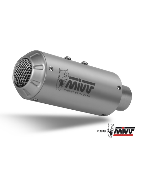 Silencieux d'échappement MIVV MK3 inox brossé - inox - Yamaha R1 2015-
