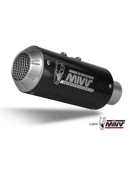 Silencieux d'échappement MIVV MK3 carbone - inox - Yamaha R1