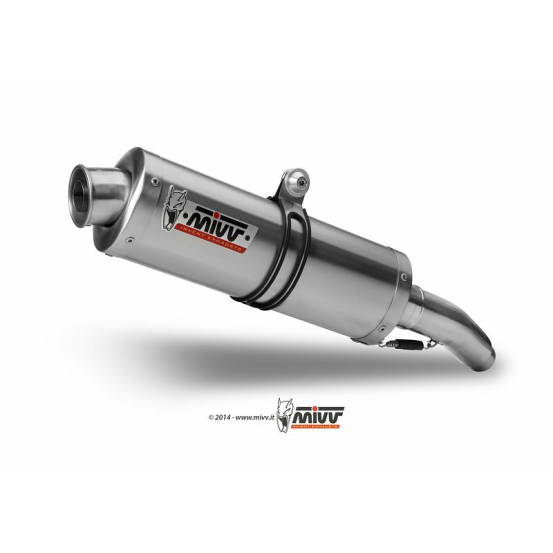 Silencieux double MIVV Oval inox Yamaha XT660 X/R 2004-2016