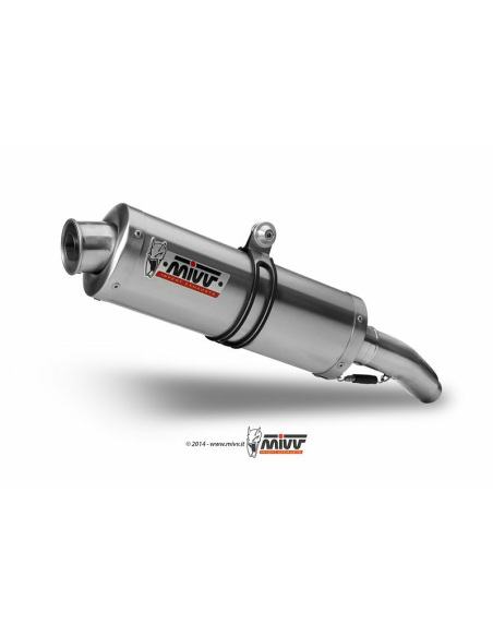 Silencieux double MIVV Oval inox Yamaha XT660 X/R 2004-2016