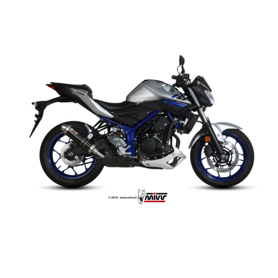 Silencieux MIVV GP Inox Noir Carbone Yamaha 320 MT-03 2016-2017