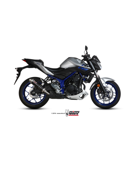 Silencieux MIVV GP Inox Noir Carbone Yamaha 320 MT-03 2016-2017