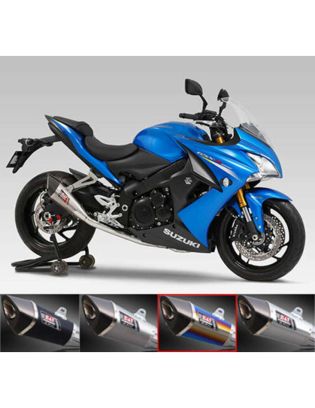 Ligne complète YOSHIMURA R11 Titanium Bleu/Carbone Suzuki GSX-S1000