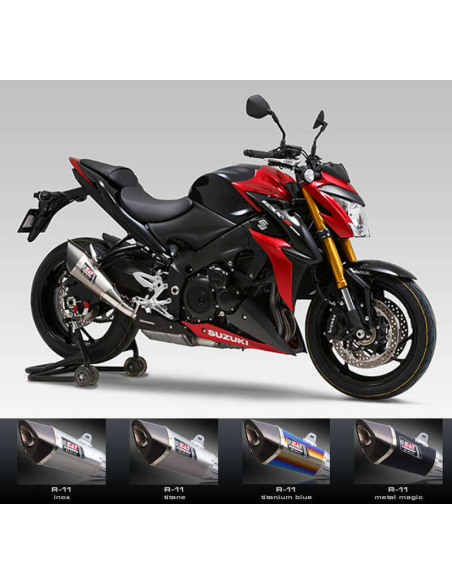 Silencieux YOSHIMURA R11 Titanium BleuCarbone Suzuki GSX-S 1000/F