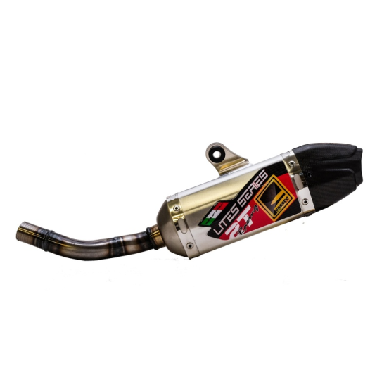 Silencieux d'echappement FRESCO carby alu carbone TM Racing 125 MX/EN 2014-2020