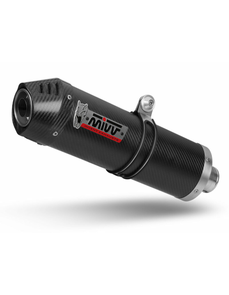 Silencieux d'échappement MIVV Oval carbone - Suzuki SV 650 N-S