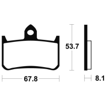 Plaquettes de frein avant TECNIUM MTR 122