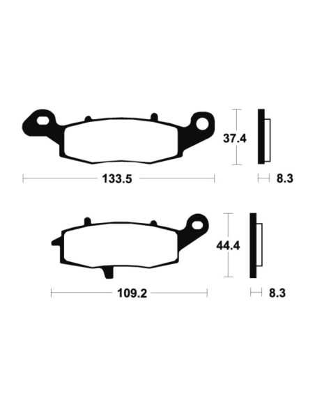 Plaquettes de frein avant TECNIUM MTR 204