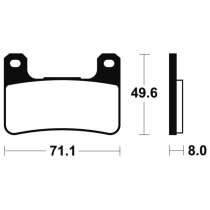 Plaquettes de frein avant TECNIUM MTR 306