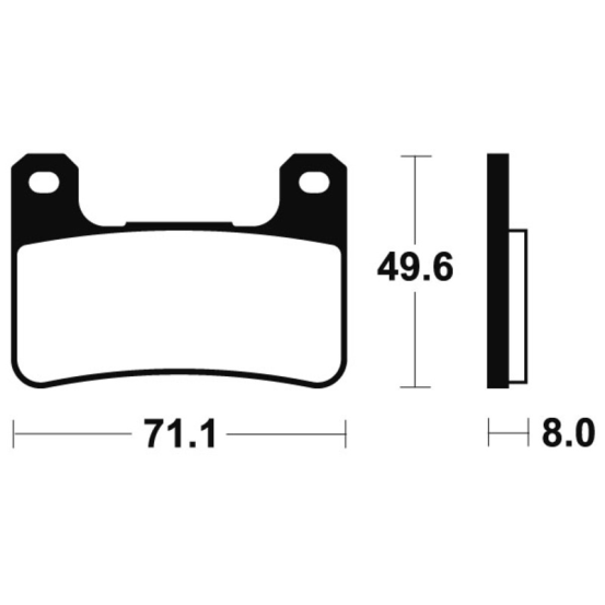 Plaquettes de frein avant TECNIUM MTR 306