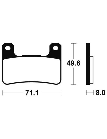 Plaquettes de frein avant TECNIUM MTR 306