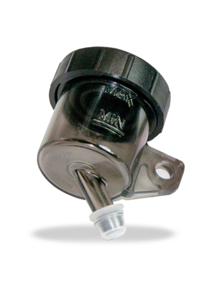 Réservoir de maître-cylindre BREMBO 15ml - Sortie 45° - Fumé