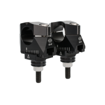 Pontets de guidon réglables GILLES TOOLING 2DGT noirs - Honda