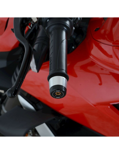 Embouts de guidon R&G RACING noir - DUCATI Streetfighter V4