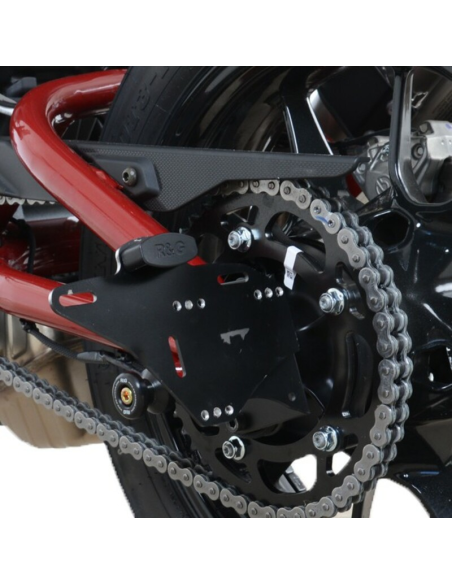 Support de plaque R&G RACING latéral version small noir - INDIAN FTR 1200