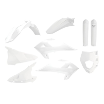 Kit plastiques - Blanc - POLISPORT Gas Gas EC 2018-2020