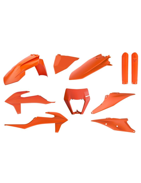 Kit plastiques - Orange - POLISPORT KTM EXC EXC-F 2018-2022