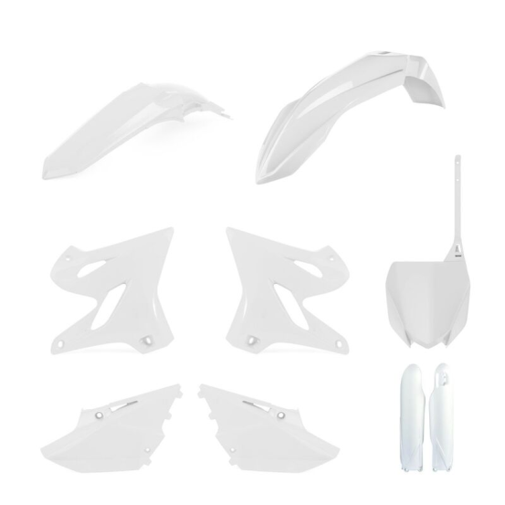 Kit plastiques - Blanc - POLISPORT Yamaha 125-250 YZ 2021