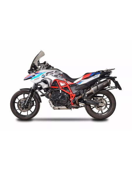 Silencieux échappement noir Force + tube raccord SPARK - BMW F 700 GS 2012-2016 / F 800 GS 2008-2018