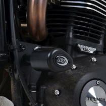 Tampons de protection R&G RACING Aéro noir - TRIUMPH Scrambler 1200