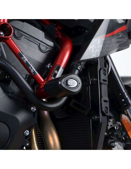 Tampons de protection R&G RACING Aéro noir - KAWASAKI ZH2