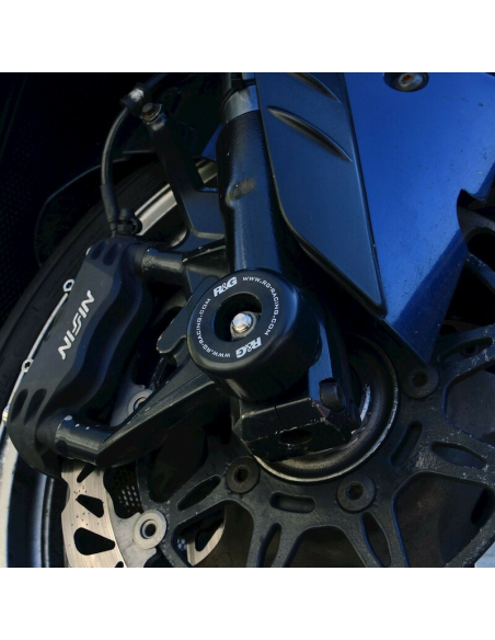 Protections de fourche R&G RACING noir - KAWASAKI