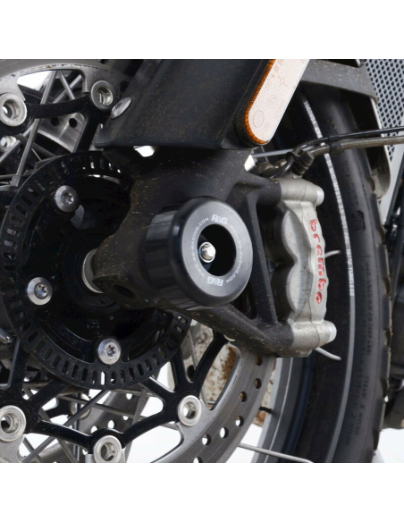 Protections de fourche R&G RACING noir - TRIUMPH Scrambler 1200