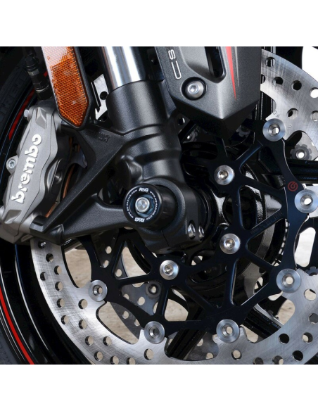 Protections de fourche R&G RACING noir - KAWASAKI ZH2