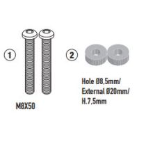 Kit fixation bulle Givi A201-A210 BENELLI 400 Impériale 2020 - 2021