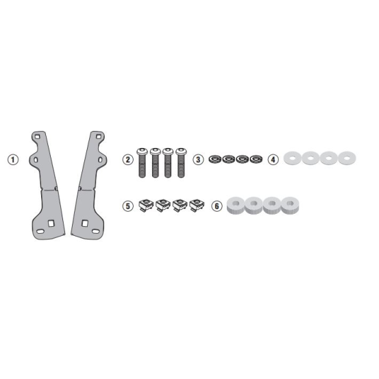 Kit fixation bulle Givi D5129KIT BMW F 750 GS 2021-2026